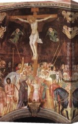 The Crucifixion Canvas Paintings - Crucifixion [detail] by Andrea Bonaiuti da Firenze